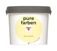 Alpina Peinture murale pure - Jaune vanille - Peinture intérieure résistante et respirante - Économique, bien couvrante et nettoyable - 2,5 l