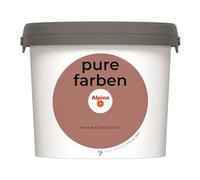 Alpina Peinture murale pure - Rouge rhubarbe - Peinture intérieure résistante et respirante - Économique, bien couvrante et nettoyable - 2,5 l