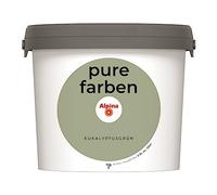 Alpina Peinture murale pure - Vert eucalyptus - Peinture intérieure résistante et respirante - Économique, bien couvrante et lavable - 2,5 l