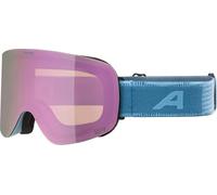 Alpina - Penken Q-Lite S2 - Masque de ski - smoke blue matt / quattroflex lite rose