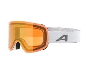 Alpina - Penken Q Mirror S2 (VLT 28%) - Masque de ski - white matt / mirror gold