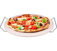 alpina Pierre à pizza Pierre à pizza pour four et grill - Ø33 cm - Pierre de cuisson pour pizza croustillante - Accessoires pour pizza de qualité supérieure