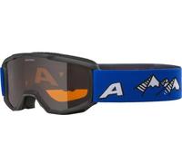 ALPINA PINEY Lunettes de ski anti-buée, extrêmement robustes et incassables, avec protection UV 100% pour enfants, noir-olive mat, taille unique