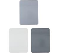 alpina Planches à Découper - Ensemble de 3 Planches à Découper - Antidérapant - Flexible - Compatible lave-vaisselle - 29x38cm - Gris