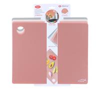 alpina Lot de 4 planches à découper avec symboles alimentaires - Flexible - Antidérapantes - Plastique - Multicolore