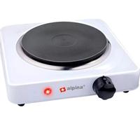 ALPINA Plaque de cuisson électrique, 1000 Watt, Blanc