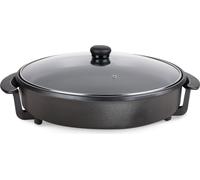 alpina Poêle à frire électrique avec revêtement antiadhésif, 1500 watts, avec régulateur de température, Ø 40 cm