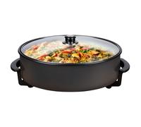 alpina Poêle Electrique Ø42 cm - Sauteuse XXL Multifunctionelle 1500W - avec Cou