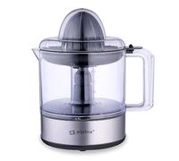 alpina Presse Agrume Électrique - 30W/230V - Extracteur de Jus - Récipient à jus 800ML - Filtre pour la Pulpe et les Pépins - Sans BPA - Argent