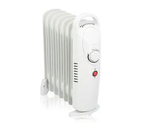 alpina Radiateur à huile, 850 W, 7 éléments, thermostat mécanique, chauffage électrique Économe en énergie, régulateur de puissance pour une faible consommation électrique, compact et portable
