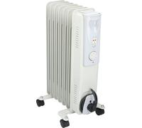 alpina Radiateur à huile YLA07S-7 - Chauffage électrique 1500W - Chauffage mobile avec thermostat réglable