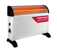 alpina Radiateur Convecteur 1500W - Chauffage Électrique à Convection Sur Pied - Chauffage Soufflant avec Thermostat Réglable - Radiateur d’Appoint Intérieur - 50 x 18 x 33 cm - Blanc