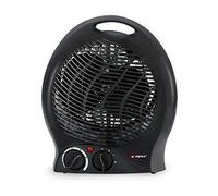 alpina Radiateur Soufflant 2000W - Chauffage Soufflant avec 2 Niveaux de Chaleur - Chauffage Compact avec Sécurité Surchauffe - Noir