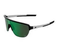 Alpina - Ram 2.0 Q-Lite Mirror S2 - Lunettes de soleil - black / white matt / q-lite green mirror
