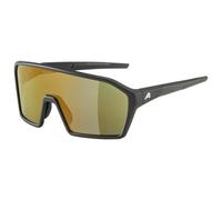 Alpina - Ram Q-Lite Mirror Cat. 3 - Lunettes vélo - black matt / q-lite amber / gold mirror
