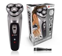 alpina Rasoir Electrique Homme USB - Tondeuse Barbe Homme 3 têtes de Rasage Flottantes - Tondeuse Cheveux Hommes - Rasoir Electriques Hommes