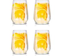 alpina Set de 4 verres - Verres à boire env. 44cl - Verres pour eau, jus de fruits et boissons - Set de verres à eau résistant au lave-vaisselle - Verres et ustensiles pour boire au quotidien - Verres