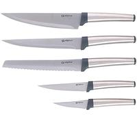 alpina Set de Couteaux alpina 5 Pièces : Comprenant un Couteau à Pain et un Couteau de Chef - Inox/ Polypropylène