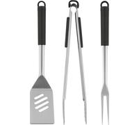 alpina Set de couverts à barbecue 6 pièces - Accessoires BBQ avec spatule, pince à barbecue et 4 piques - Nylon et acier inoxydable
