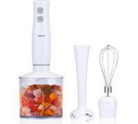alpina Set mixeur plongeant - fouet, hachoir, mixeur - 230V 400W - blanc