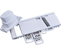 alpina Set multi-râpe et éplucheur fin - couteau en acier inoxydable - blanc