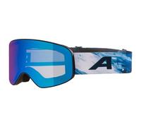 Alpina - Slope Q-Lite Mirror S2 (VLT 22%) - Masque de ski - black / blue matt / blue mirror