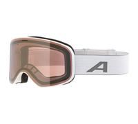 Alpina - Slope Q-Lite Mirror S2 (VLT 28%) - Masque de ski - white matt / mirror gold