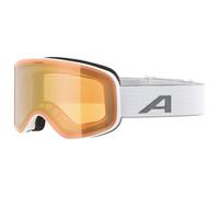 Alpina - Slope Q Mirror S2 (VLT 25%) - Masque de ski - white matt / mirror gold