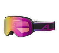 Alpina - Slope Q S2 - Masque de ski - black oil matt / quattroflex rainbow