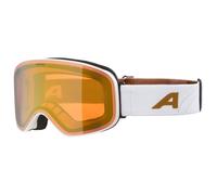 Alpina - Slope Q S2 - Masque de ski - white / gold matt / quattroflex gold