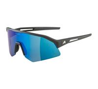 Alpina - Sonic HR Q-Lite Mirror Cat. 3 - Lunettes vélo - black matt / q-lite pink / blue mirror