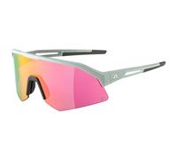 Alpina - Sonic HR Q Mirror Cat. 2 - Lunettes vélo - smoke / grey matt / q pink / pink mirror
