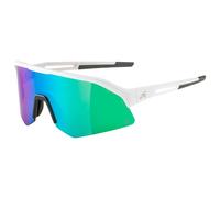Alpina - Sonic HR Q Mirror Cat. 3 - Lunettes vélo - white matt / q blue / jade mirror