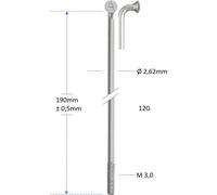 Alpina Spoke Zinc 12-210 ohne Nippel (144pcs)