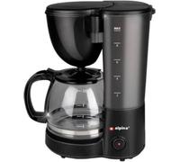 Alpina Switzerland 871125218102 Cafetière noir Nombre de tasse=12 verseuse en verre