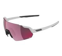 ALPINA Turbo Air Q-LITE Lunettes de sport semi-circulaires Blanc/miroir rose brillant