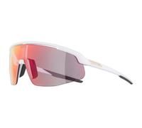 Alpina - Turbo Pro QV Mirror Photochromic S1-3 - Lunettes vélo - white matt / qv rainbow mirror