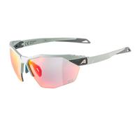 Alpina - Twist Six HR QV Mirror S1-3 Fogstop - Lunettes vélo - smoke / grey matt / qv rainbow mirror