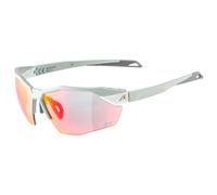 Alpina - Twist Six S HR QV Mirror S1-3 Fogstop - Lunettes vélo - smoke / grey matt / qv rainbow mirror