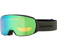 ALPINA Unisexe - Adulte, NAKISKA Q-LITE Lunettes de Ski, black-olive matt, One Size