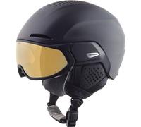 ALPINA Unisexe - Adultes, Alto Q-Lite Casque de Ski, Black Matt (Gold Mirror), 59-63 cm