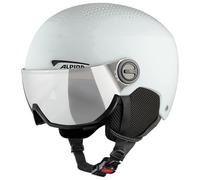 ALPINA Unisexe - Adultes, ARBER Visor Q-Lite Casque de Ski, Grey Matt, 54-58 cm