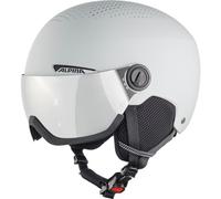 ALPINA Unisexe - Adultes, ARBER Visor Q-Lite Casque de Ski, Grey Matt, 58-61 cm