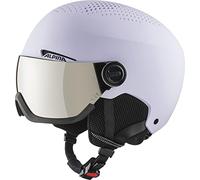 ALPINA Unisexe - Adultes, ARBER Visor Q-Lite Casque de Ski, Lilac Matt, 51-55 cm