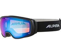 ALPINA Unisexe - Adultes, Double Jack PLNT Q-Lite Lunettes de Ski, Black Matt, One Size
