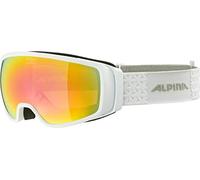 ALPINA Unisexe - Adultes, DOUBLE JACK Q-LITE Lunettes de ski, white, One Size
