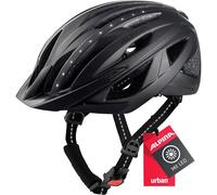 ALPINA HAGA Casque de ville à LED avec lumière noir mat 51-56cm