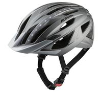 ALPINA Unisexe - Adultes, HAGA LED Casque de vélo, darksilver Matt, 52-56 cm