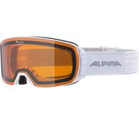 ALPINA Unisexe - Adultes, NAKISKA Lunettes de ski, white, One Size