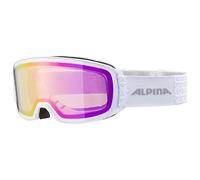 ALPINA Unisexe - Adultes, NAKISKA Q-LITE Lunettes de ski, white, One Size
